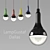 Sleek Dallas Pendant Lamp 3D model small image 1