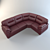 Elegant Comfort Sofa 3D model small image 1