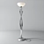 Elegant Wave Floor Lamp 3D model small image 1