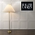 Ralph Lauren Modern Brass Floor Lamp 3D model small image 1