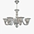 Elegant Voltolina Canaletto Chandelier 3D model small image 3