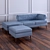 Manto Sofa: Naturally Elegant and Uniquely Handcrafted 3D model small image 1