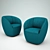 Expressive Elegance: Ditre Armchair 3D model small image 1