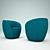 Expressive Elegance: Ditre Armchair 3D model small image 3