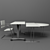 Elegant Office Furniture Set 3D model small image 1