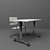 Elegant Office Furniture Set 3D model small image 2