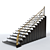 Elegant Iron Stair Guard 3D model small image 1