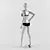 Seductive Mannequin: Lingerie Fashion Model 3D model small image 2