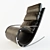 Elegant Rocking Chair - Height 1115, Width 670, Depth 1111 3D model small image 1