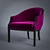 Modern elegance ABC Armchair 3D model small image 2