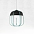 Industrial-inspired Tull Pendant Light 3D model small image 2