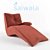 SAIWALA Freiburg Sunbed: Comfort and Style for Relaxing in the Sun 3D model small image 1