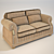Elegant Rossini Sofa 3D model small image 1