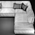 Luxury Sofa Mod Limousine 3D model small image 3