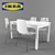 BYURSTA / Wilmar Dining Set 3D model small image 1