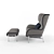 Modern Bicolor Lounge Chair: DePadova Bergere 3D model small image 2