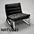 Natuzzi Cammeo: Luxury Folded Leather Sofas 3D model small image 1