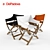 Foldable DePadova Sundance Chair 3D model small image 1