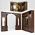 Elegant Classic Hallway Set 3D model small image 1