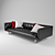 DLS Mercury - Stylish and Spacious 3-Seater Sofa 3D model small image 1