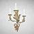 Chelini FEAO1026 Decoro 13 ORO Sconces: Classic Elegance 3D model small image 1