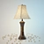 Vintage Bronze Bell Table Lamp 3D model small image 2