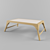 Rustic Wooden Coffee Table 3D model small image 1