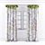 Modern Draped Curtains 3D model small image 1