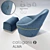 Calligaris ALMA: Stylish Chair & Ottoman 3D model small image 2