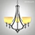 Hinkley Truman Antique Nickel Chandelier 3D model small image 1