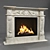 Elegant Marble Fireplace Artevero Mercury 3D model small image 1