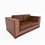 Elegant Phedra Sofa by Bakokko 3D model small image 1