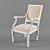 Elegant Louis Chair 3D model small image 1