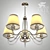 ORLEAN A9310LM-5WG: Provence-inspired Chandelier 3D model small image 3