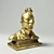 Golden Punk Head Statuette 3D model small image 2