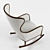 Sandy Rocking Chair - Sleek and Comfortable 3D model small image 2