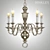 Antique Nickel Hinkley Cambridge Chandelier 3D model small image 1