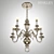 Antique Nickel Hinkley Cambridge Chandelier 3D model small image 3