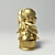 Golden Girl Bust Statue 3D model small image 2