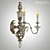 Hinkley Cambridge Antique Nickel Wall Sconce 3D model small image 3