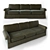 Classic Comfort Sofa 3D model small image 1