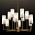 Elegant BRASS Clarence Chandelier 3D model small image 1