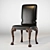 Chelini Tinto Art 339 - Elegant and Compact Dining Chair 3D model small image 1