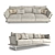 Cozy Comfort: Stylish Sofa for Relaxation 3D model small image 1