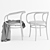 Cozy Thonet Chair Set 3D model small image 3