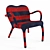 Studio Bertjan Pot Wool-Felt Chair 3D model small image 1