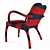 Studio Bertjan Pot Wool-Felt Chair 3D model small image 2