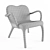 Studio Bertjan Pot Wool-Felt Chair 3D model small image 3