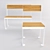 Title: Sleek Bench and Chair Combo 3D model small image 1