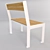 Title: Sleek Bench and Chair Combo 3D model small image 3
